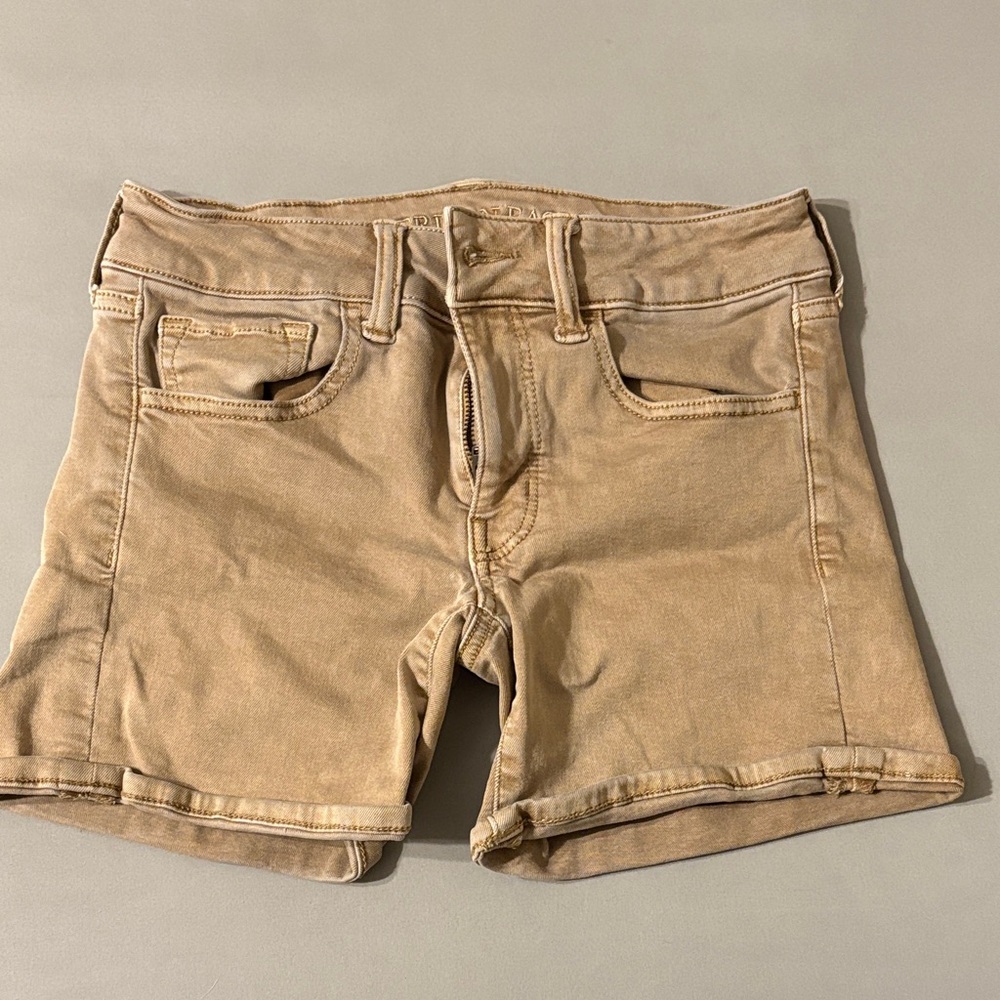 American Eagle Outfitters Beige Super Stretch Shorts